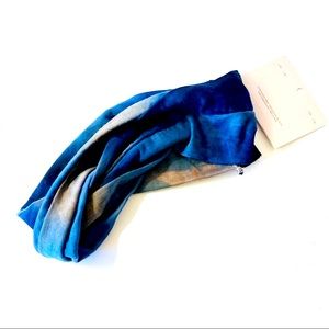 Denim Stone Washed Blue Cotton Headband